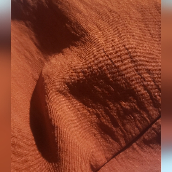 1X Sunset Flame Orange Cargo Pants polyester summer plus size long Draws - Picture 4 of 6